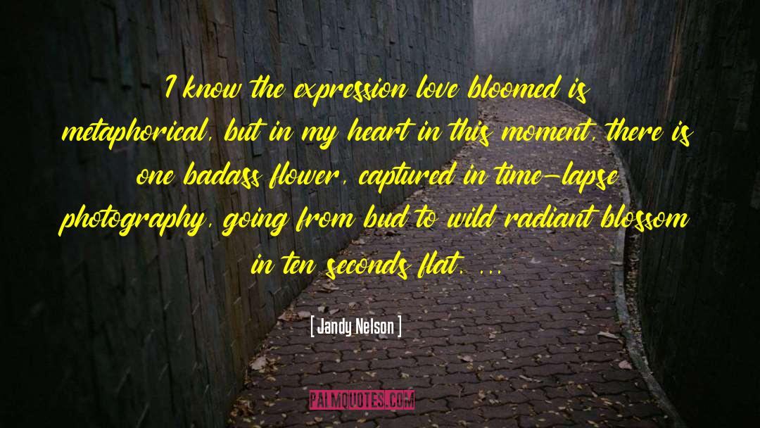 Jandy Nelson Quotes: I know the expression love