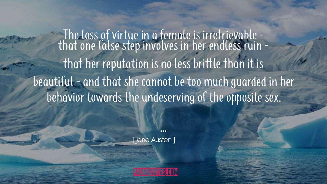 Jane Austen Quotes: The loss of virtue in