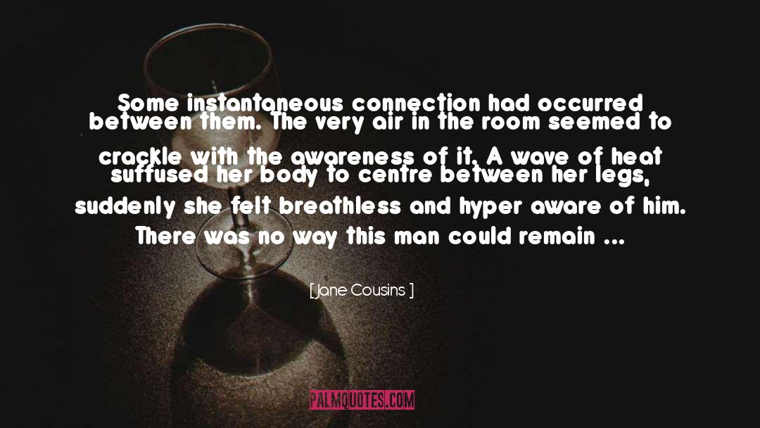 Jane Cousins Quotes: Some instantaneous connection had occurred