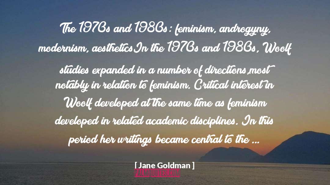 Jane Goldman Quotes: The 1970s and 1980s: feminism,