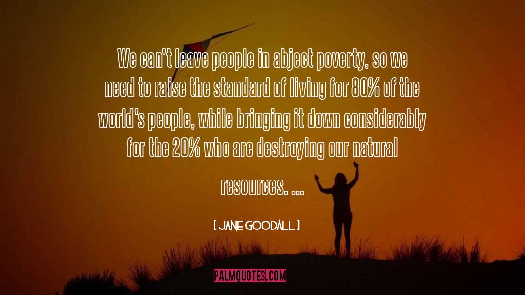 Jane Goodall Quotes: We can't leave people in