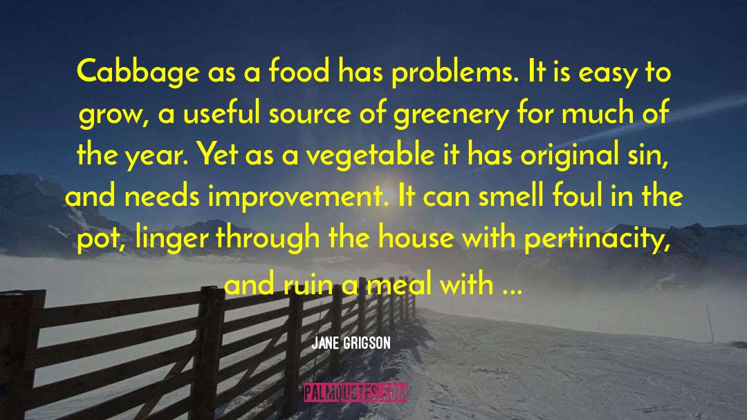 Jane Grigson Quotes: Cabbage as a food has