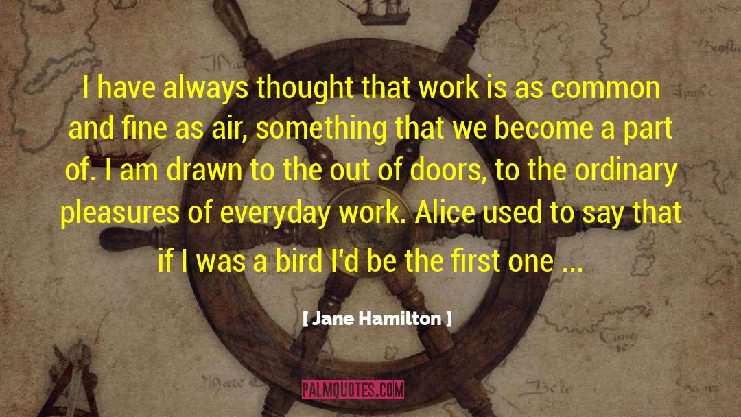 Jane Hamilton Quotes: I have always thought that