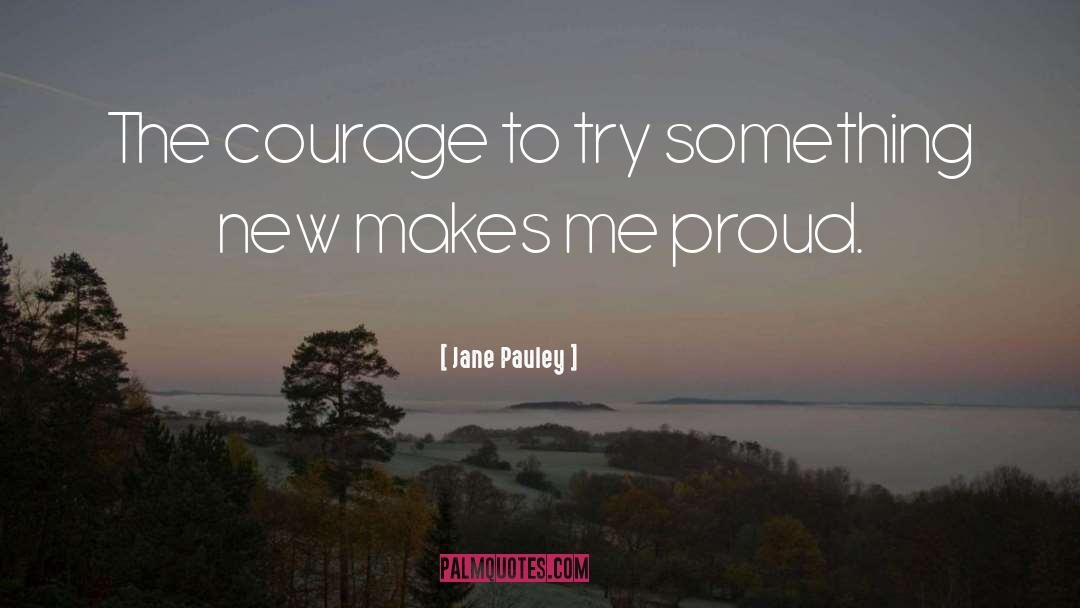 Jane Pauley Quotes: The courage to try something