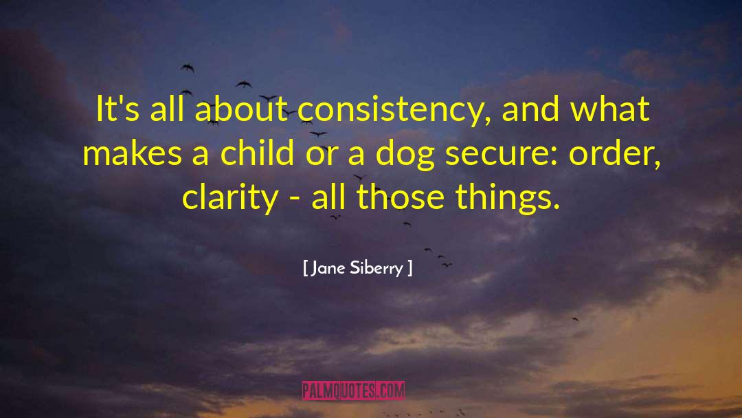Jane Siberry Quotes: It's all about consistency, and