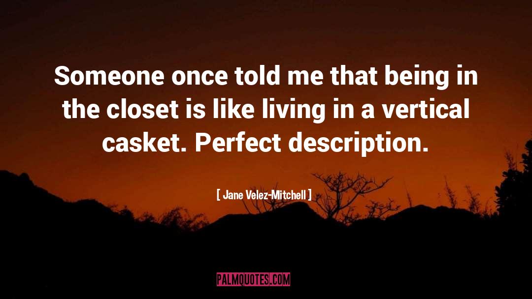 Jane Velez-Mitchell Quotes: Someone once told me that
