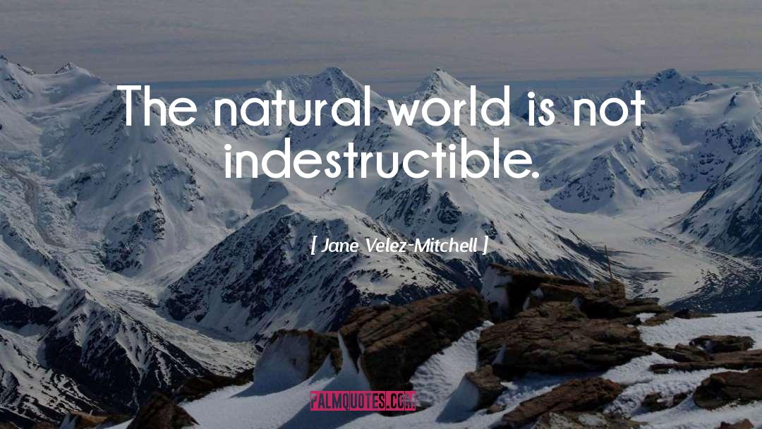 Jane Velez-Mitchell Quotes: The natural world is not