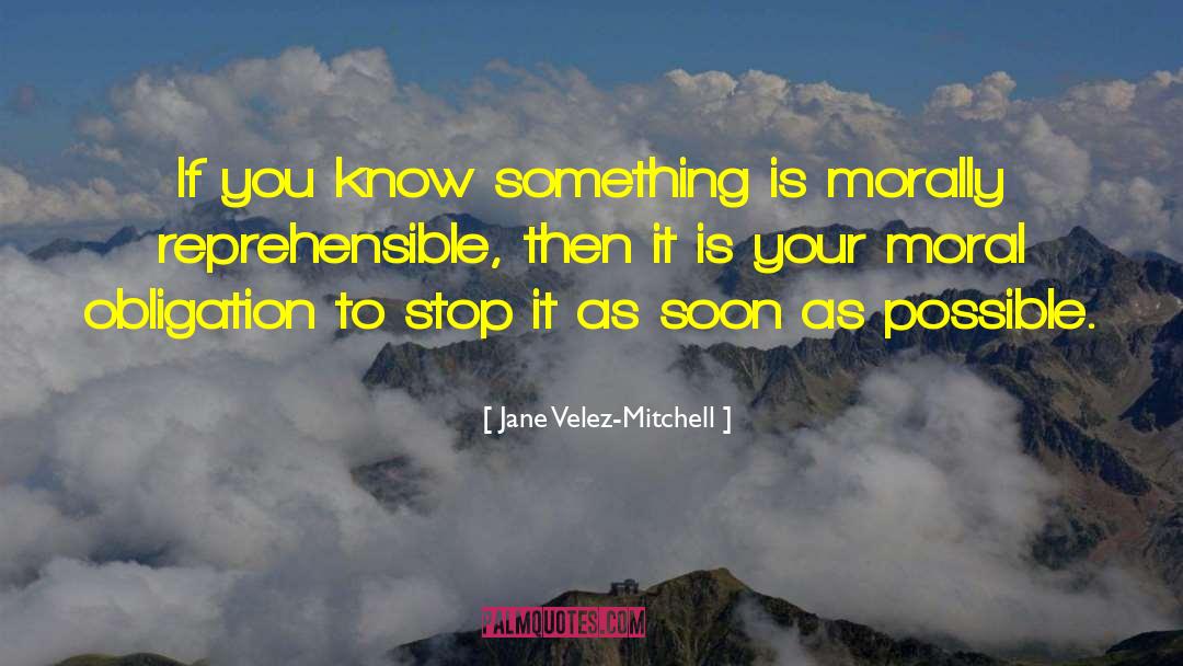 Jane Velez-Mitchell Quotes: If you know something is