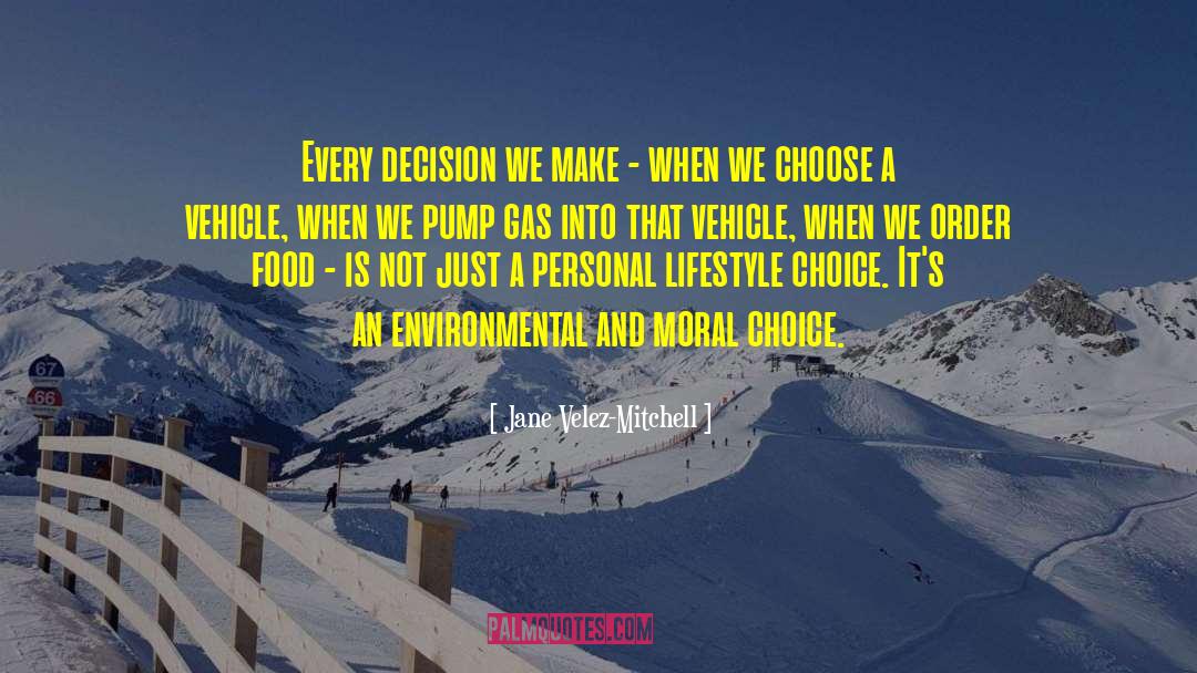 Jane Velez-Mitchell Quotes: Every decision we make -