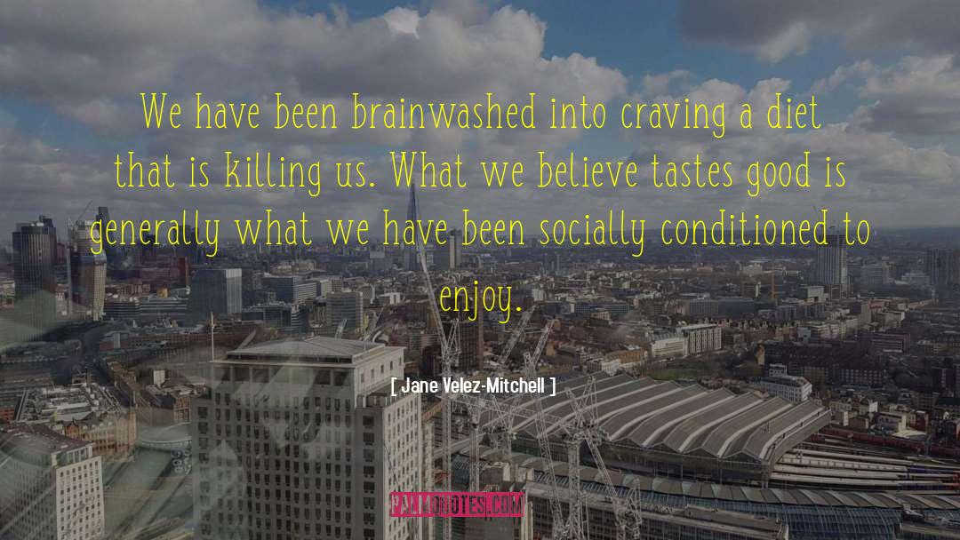 Jane Velez-Mitchell Quotes: We have been brainwashed into