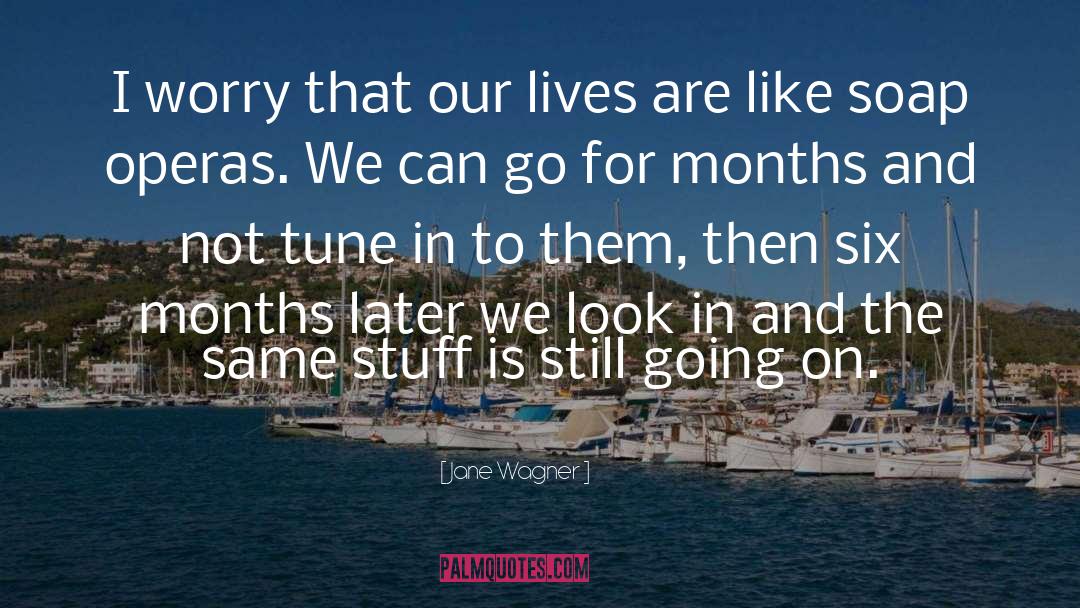 Jane Wagner Quotes: I worry that our lives