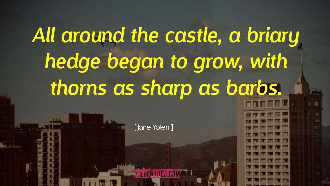 Jane Yolen Quotes: All around the castle, a