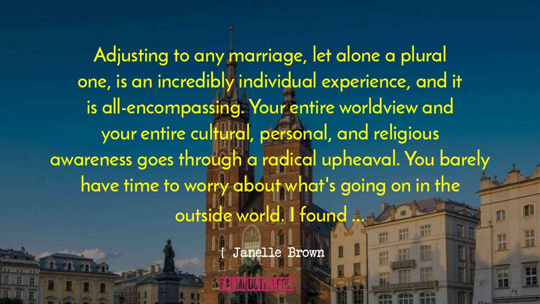 Janelle Brown Quotes: Adjusting to any marriage, let