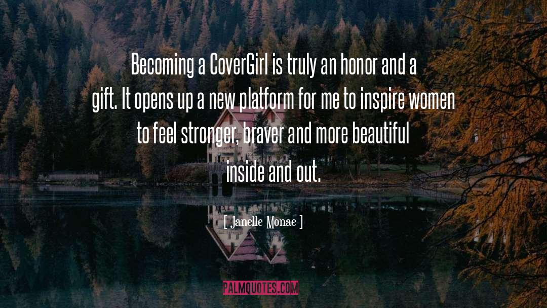 Janelle Monae Quotes: Becoming a CoverGirl is truly