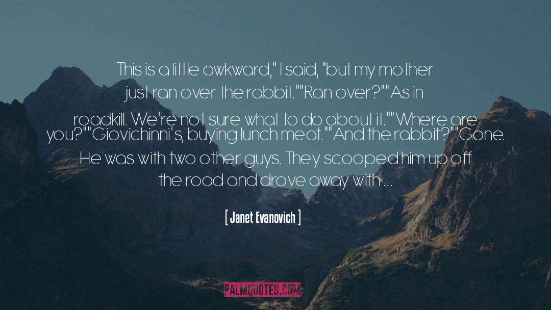 Janet Evanovich Quotes: This is a little awkward,
