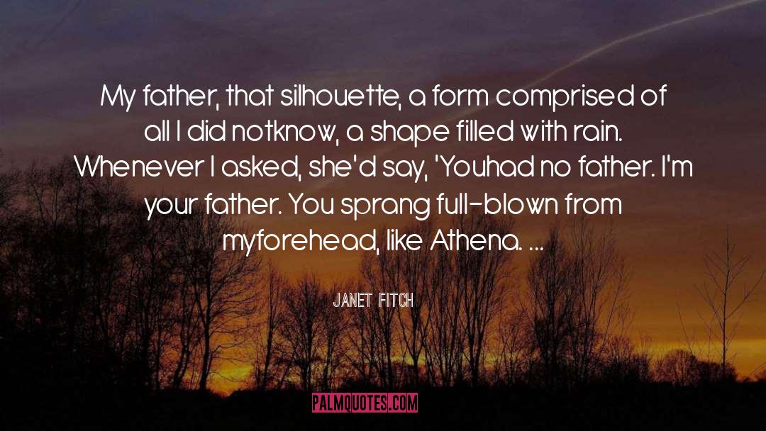 Janet Fitch Quotes: My father, that silhouette, a