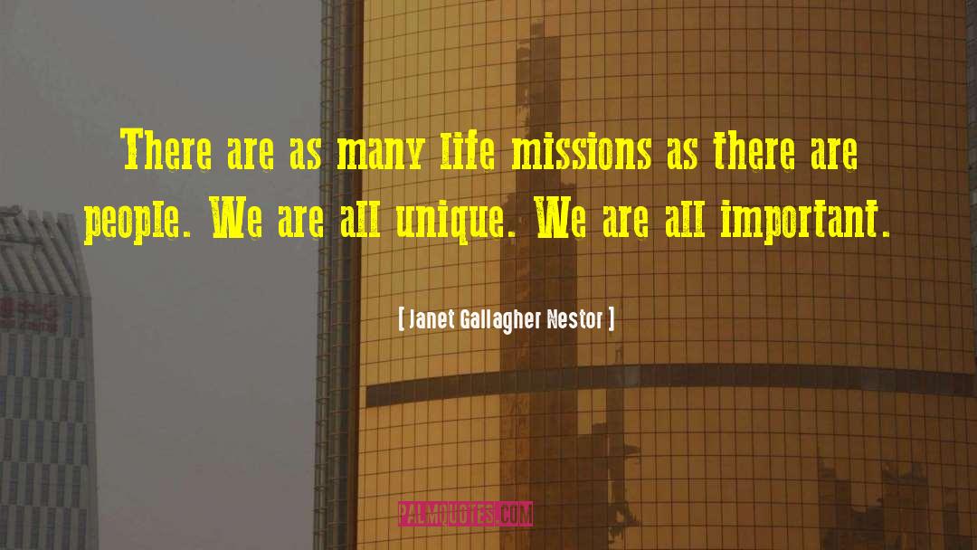 Janet Gallagher Nestor Quotes: There are as many life