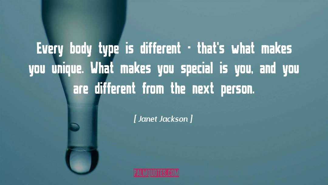 Janet Jackson Quotes: Every body type is different