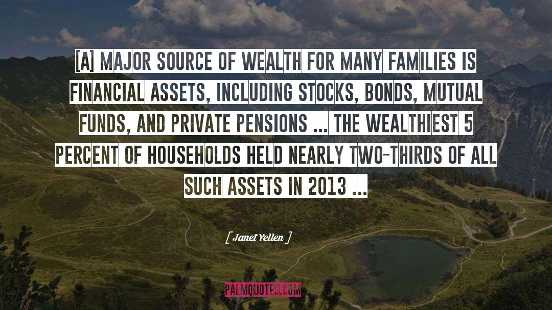 Janet Yellen Quotes: [A] major source of wealth