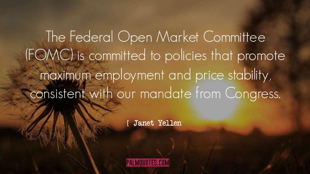 Janet Yellen Quotes: The Federal Open Market Committee