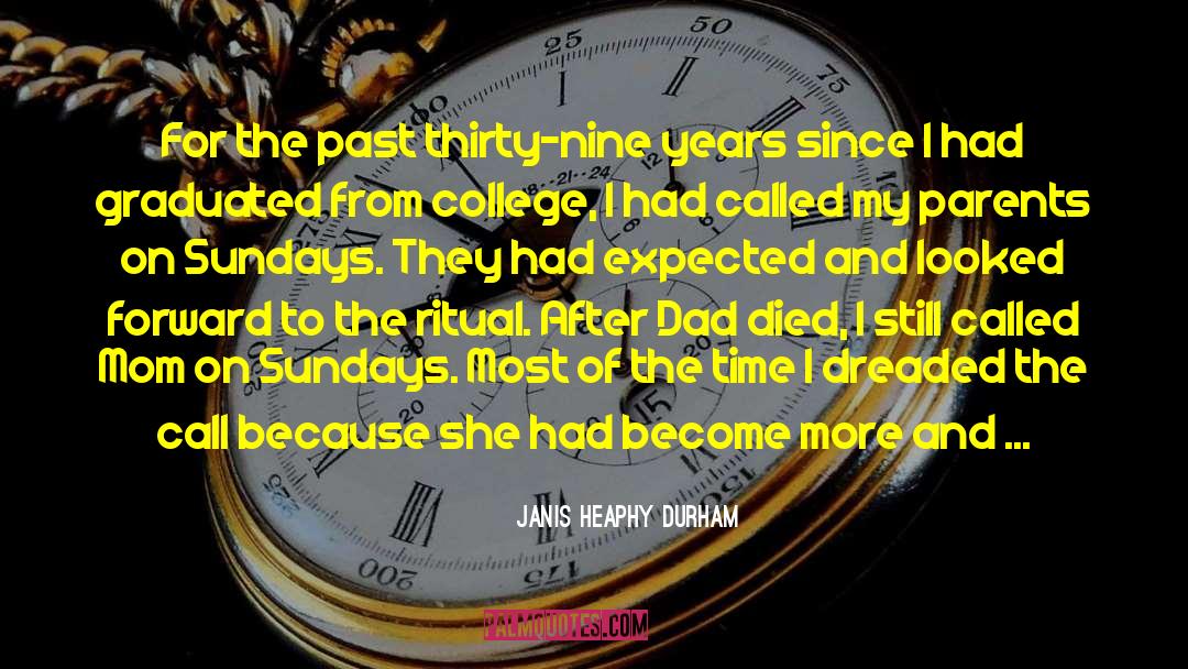 Janis Heaphy Durham Quotes: For the past thirty-nine years