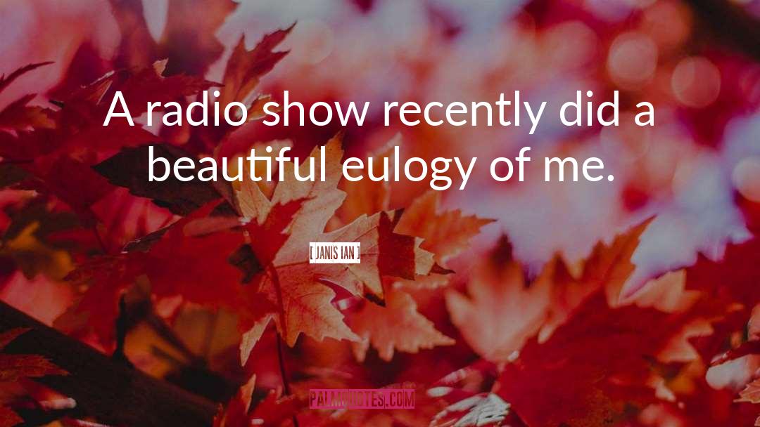 Janis Ian Quotes: A radio show recently did