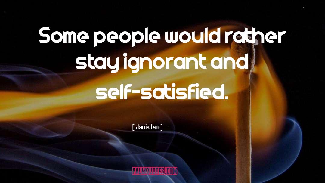 Janis Ian Quotes: Some people would rather stay