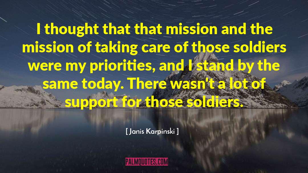 Janis Karpinski Quotes: I thought that that mission