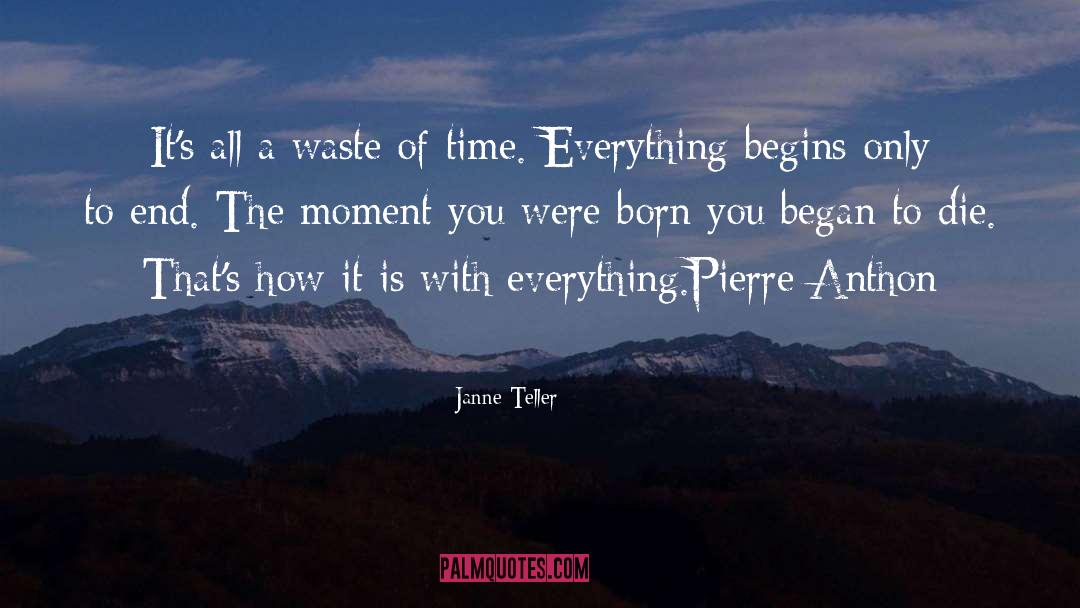 Janne Teller Quotes: It's all a waste of