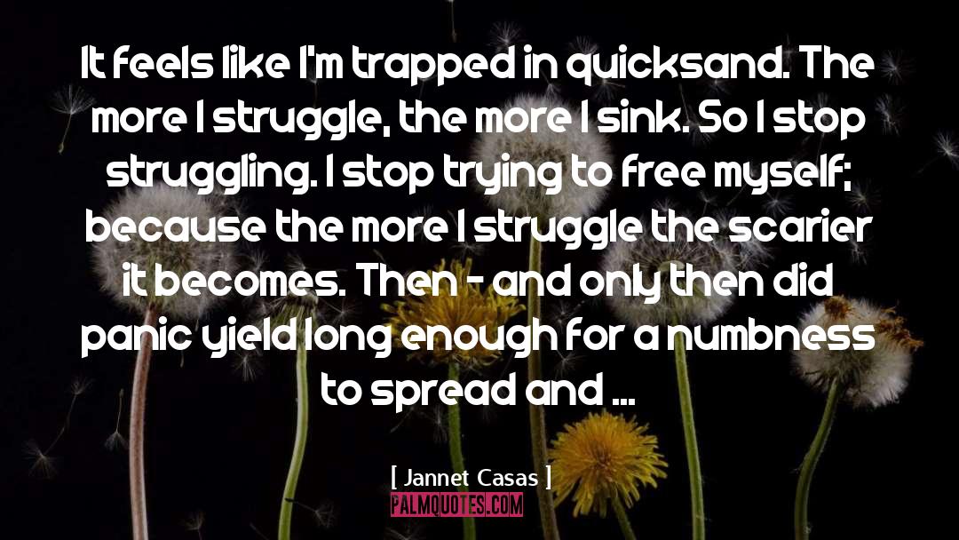 Jannet Casas Quotes: It feels like I'm trapped
