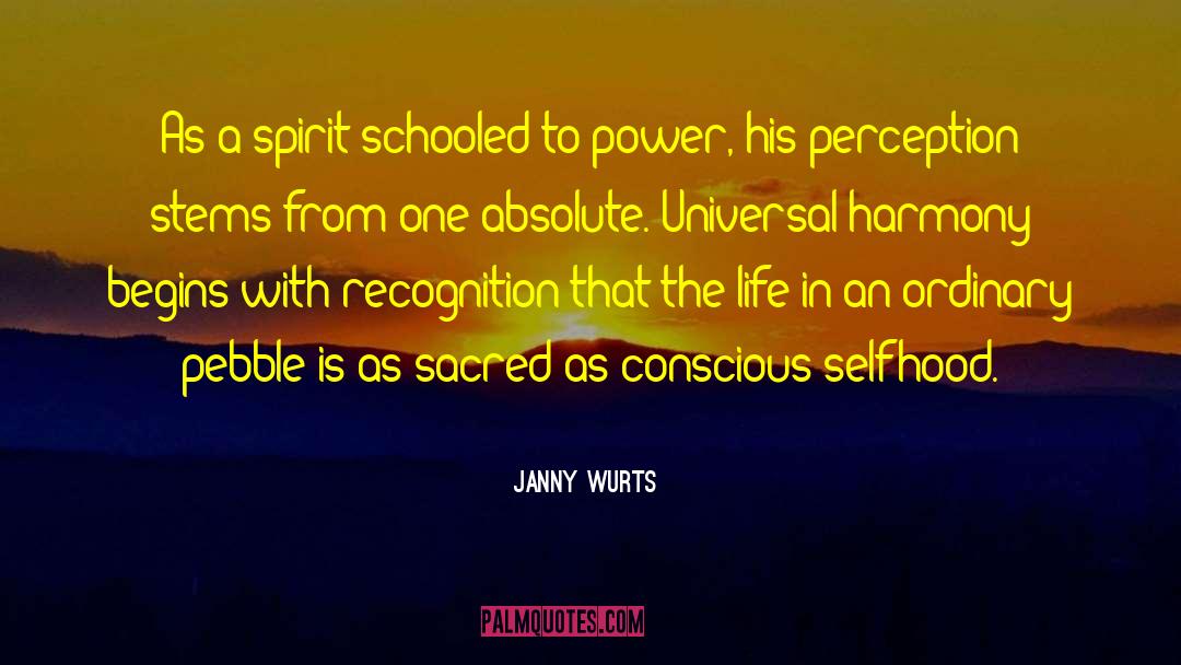 Janny Wurts Quotes: As a spirit schooled to