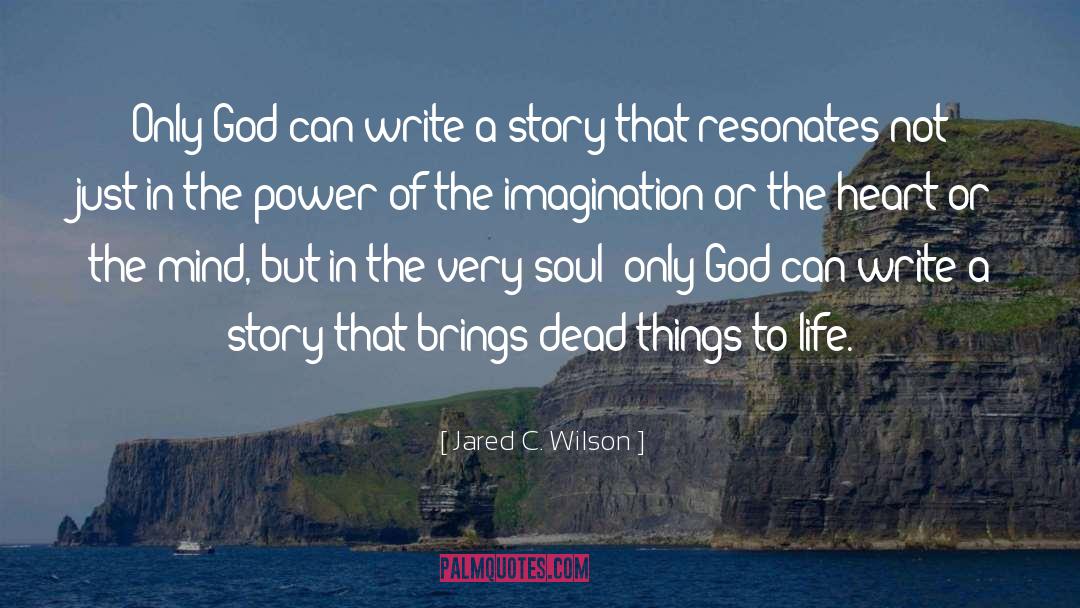 Jared C. Wilson Quotes: Only God can write a