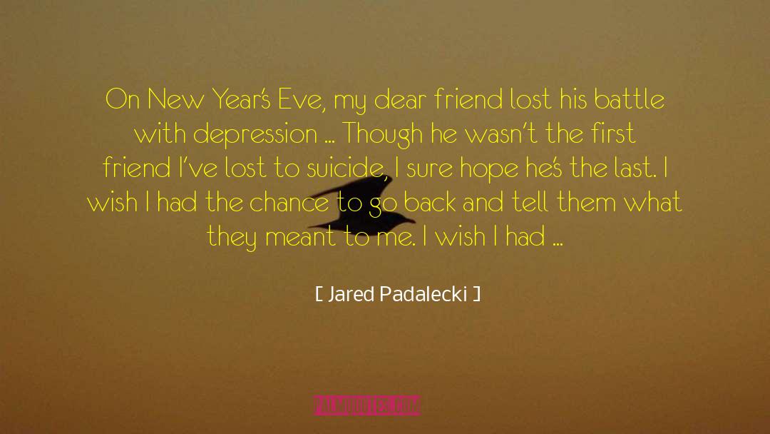 Jared Padalecki Quotes: On New Year's Eve, my