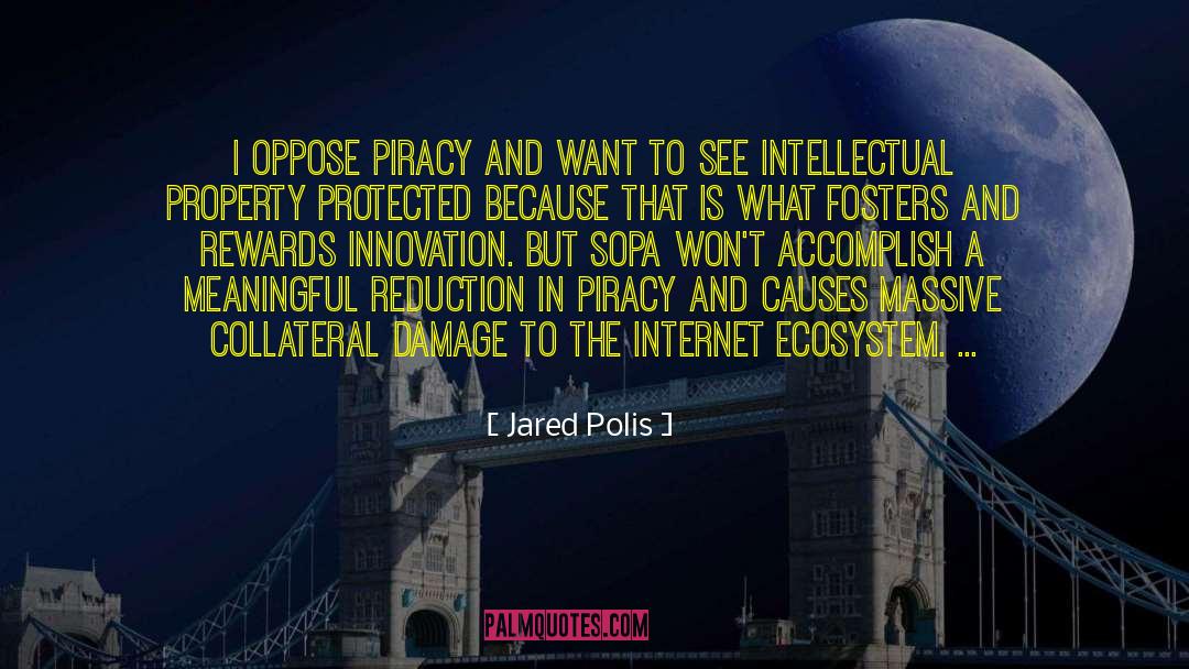 Jared Polis Quotes: I oppose piracy and want