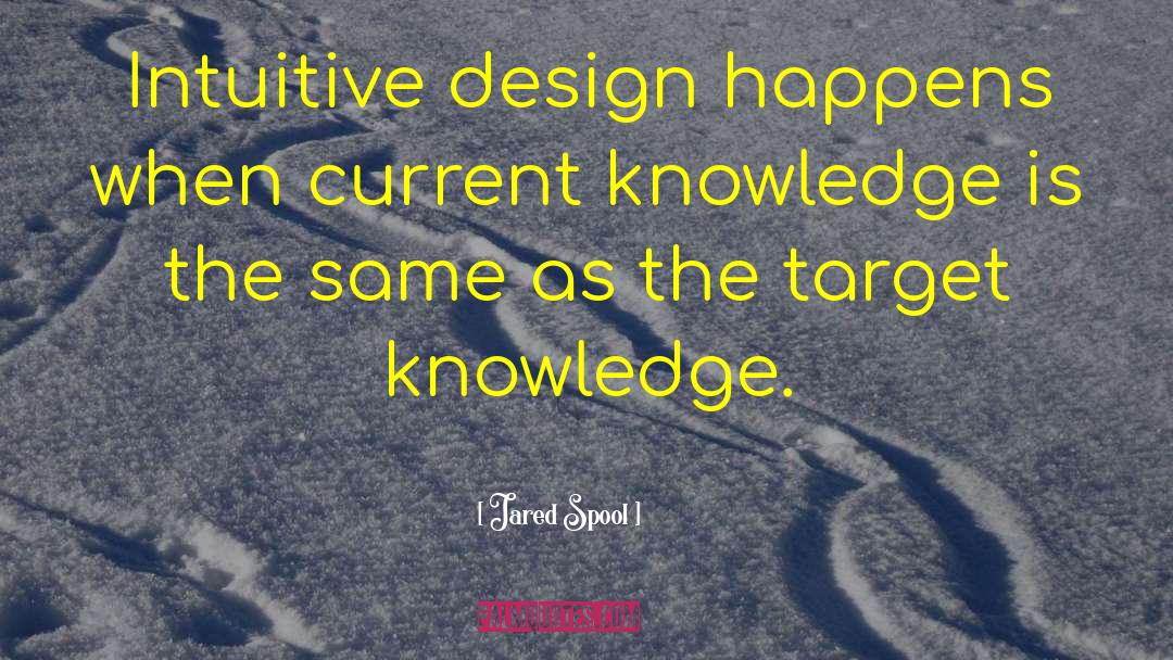 Jared Spool Quotes: Intuitive design happens when current