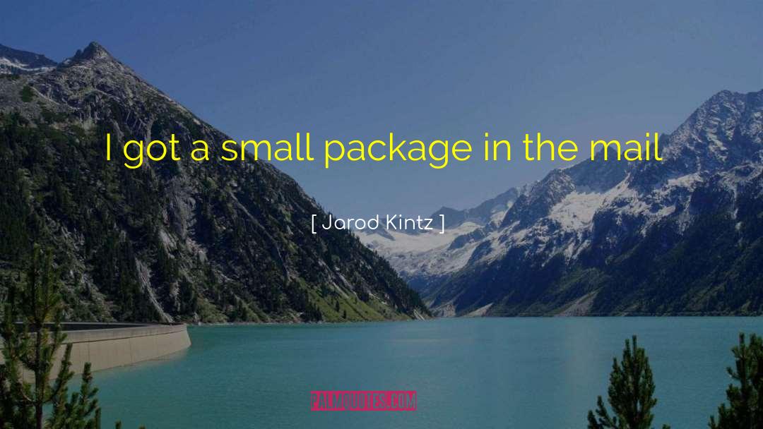 Jarod Kintz Quotes: I got a small package