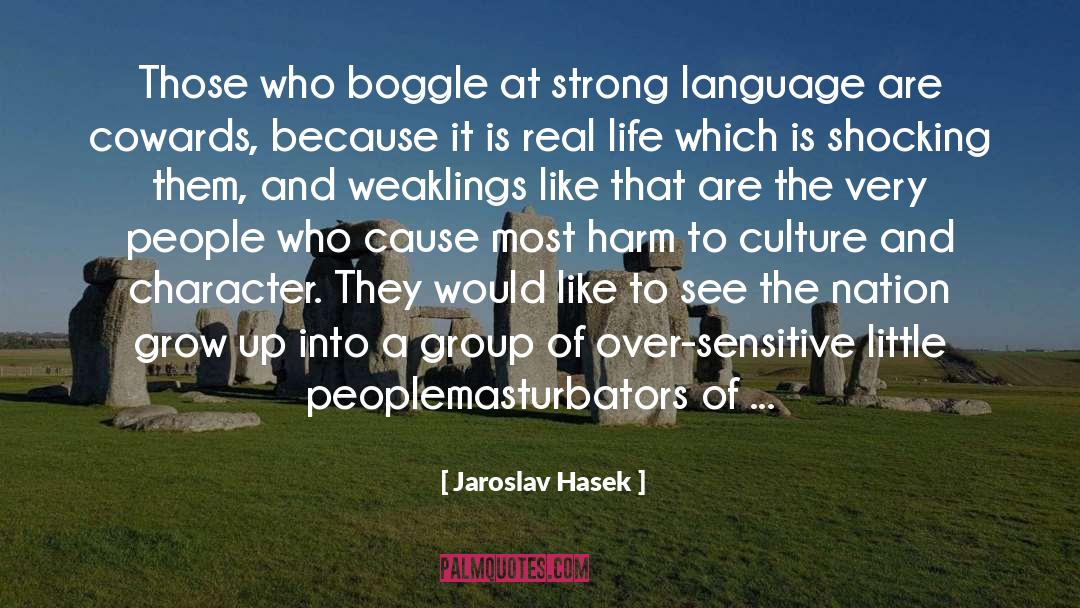 Jaroslav Hasek Quotes: Those who boggle at strong