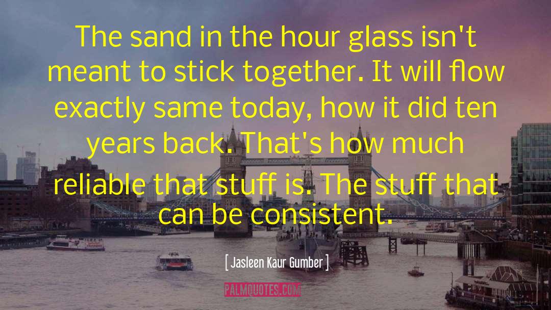 Jasleen Kaur Gumber Quotes: The sand in the hour