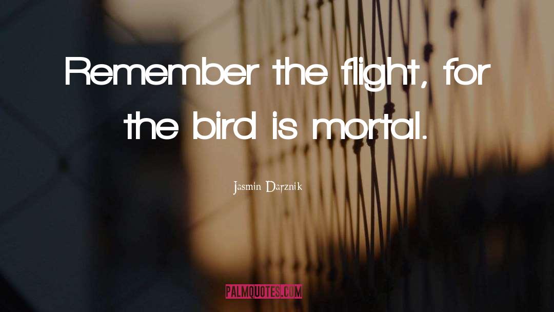 Jasmin Darznik Quotes: Remember the flight, for the