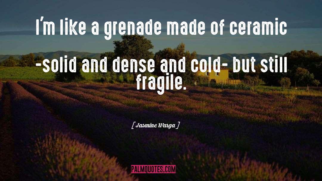 Jasmine Warga Quotes: I'm like a grenade made