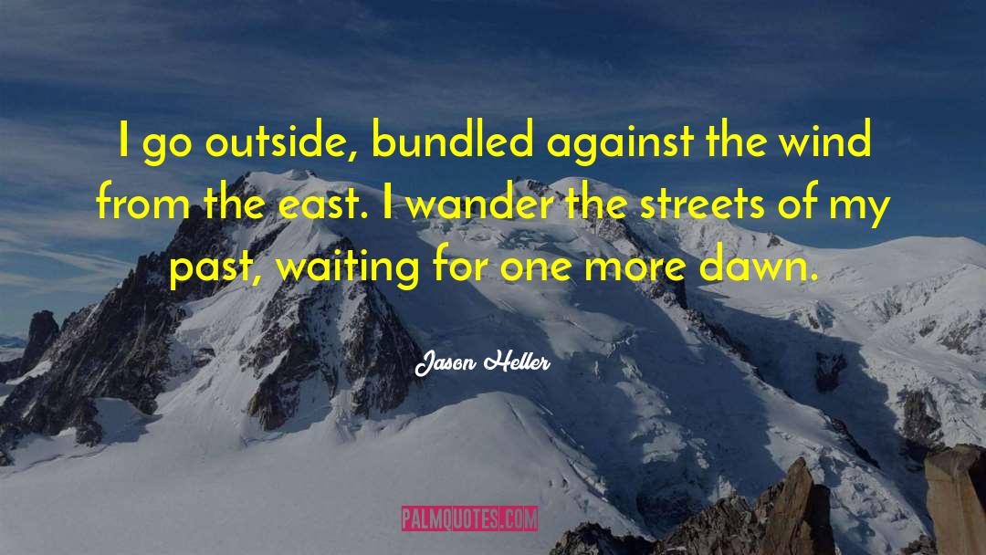 Jason Heller Quotes: I go outside, bundled against