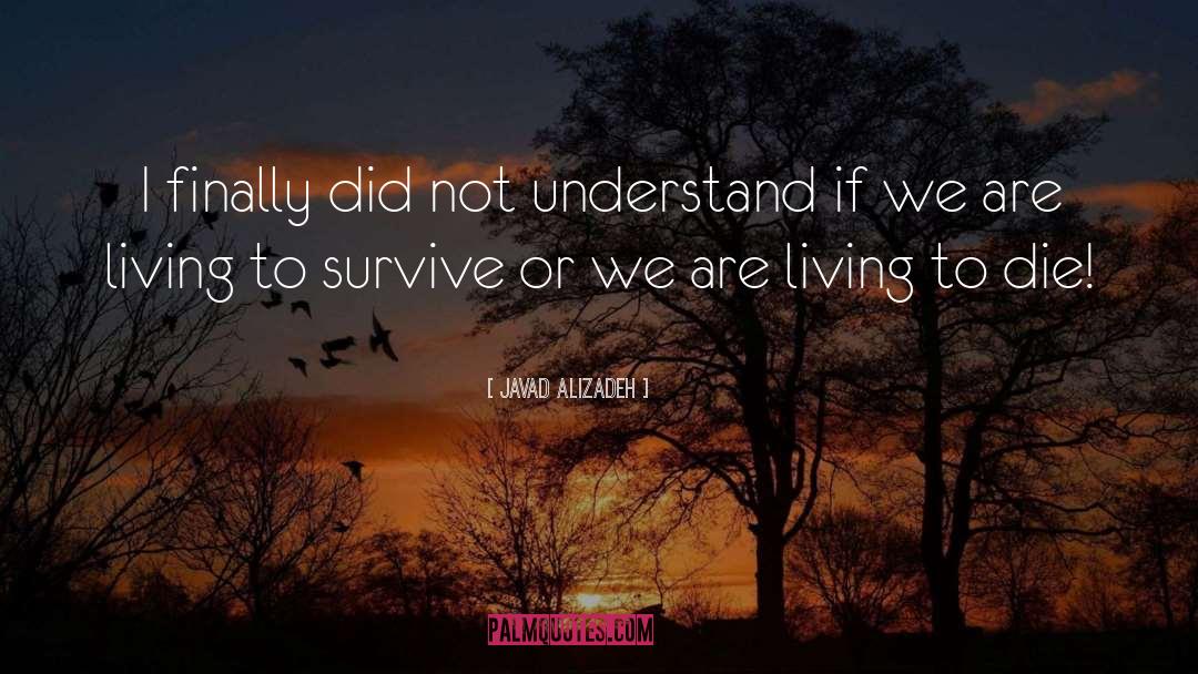 Javad Alizadeh Quotes: I finally did not understand