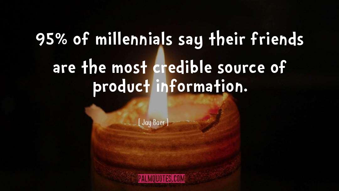 Jay Baer Quotes: 95% of millennials say their