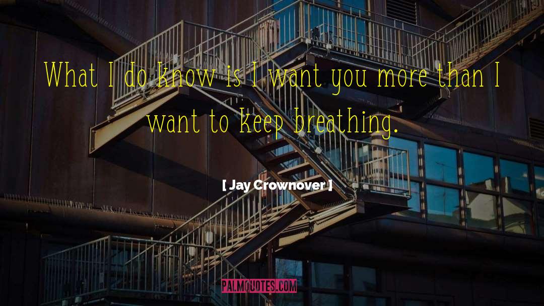 Jay Crownover Quotes: What I do know is