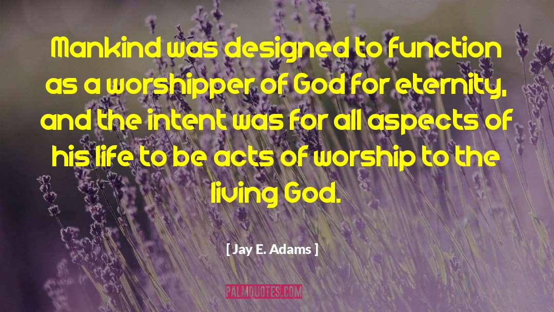Jay E. Adams Quotes: Mankind was designed to function