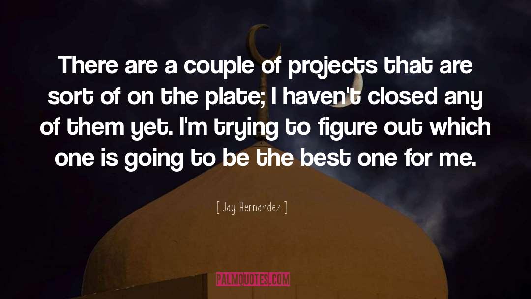 Jay Hernandez Quotes: There are a couple of