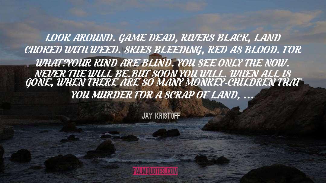 Jay Kristoff Quotes: LOOK AROUND. GAME DEAD, RIVERS