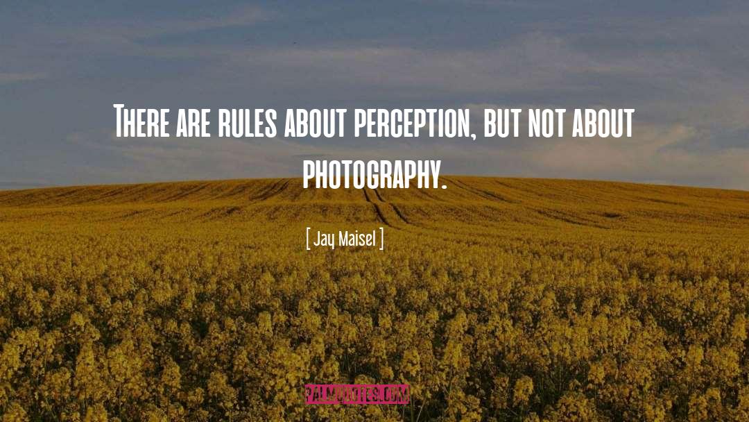 Jay Maisel Quotes: There are rules about perception,