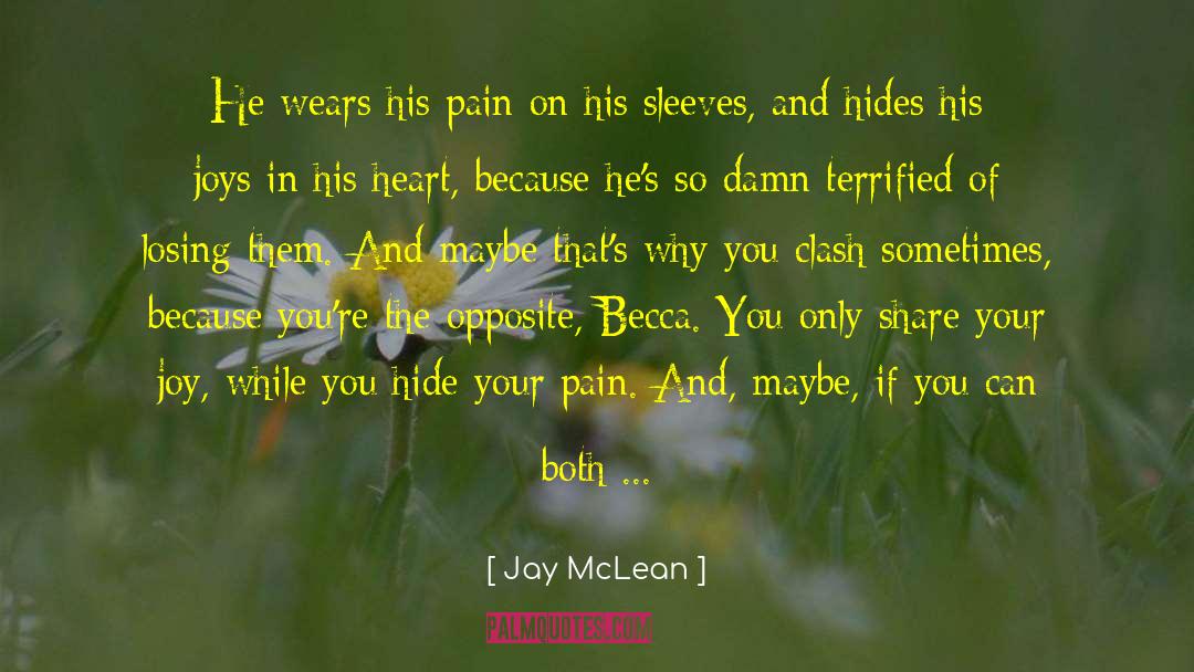 Jay McLean Quotes: He wears his pain on