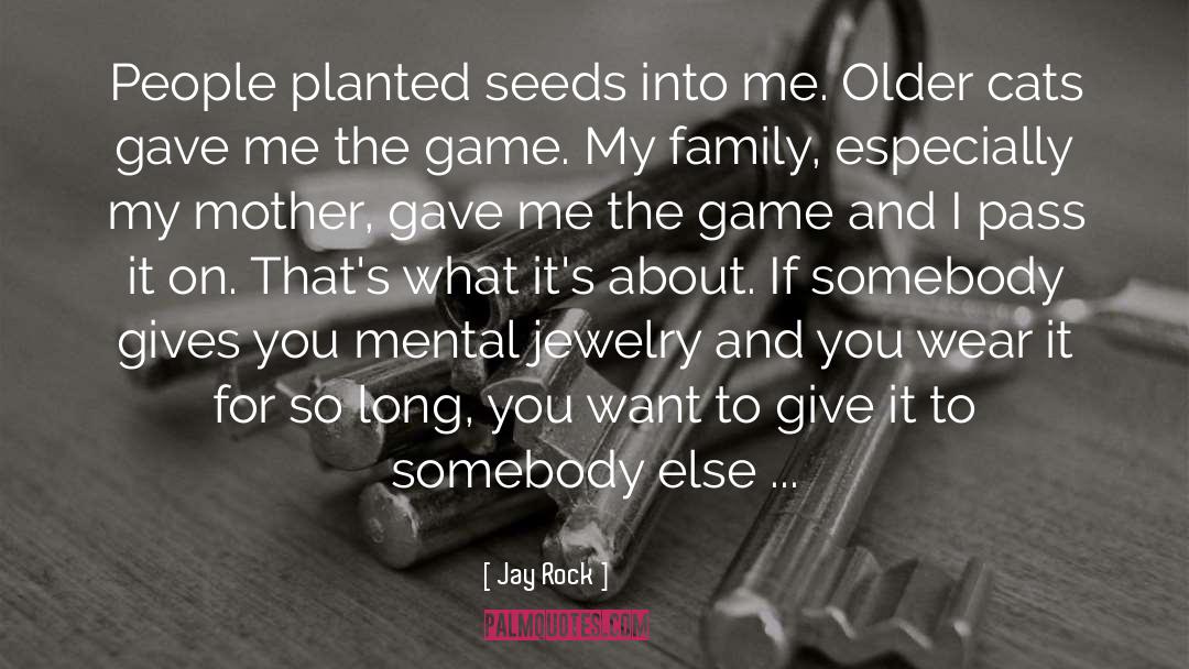 Jay Rock Quotes: People planted seeds into me.